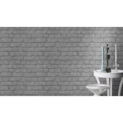 Rasch | Kids & Teens III | 226751 | Papiertapete | Steinoptik | 0.53 X 10.05 M | Silbermetallic -Boutique-Tapetenladen 226751 room 4 1280x1280