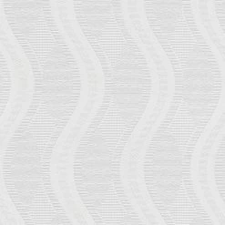 A.S. Creation | Meistervlies | 260512 | Vliestapete Überstreichbar | Wellen | 0.53 X 10.05 M | Weiß