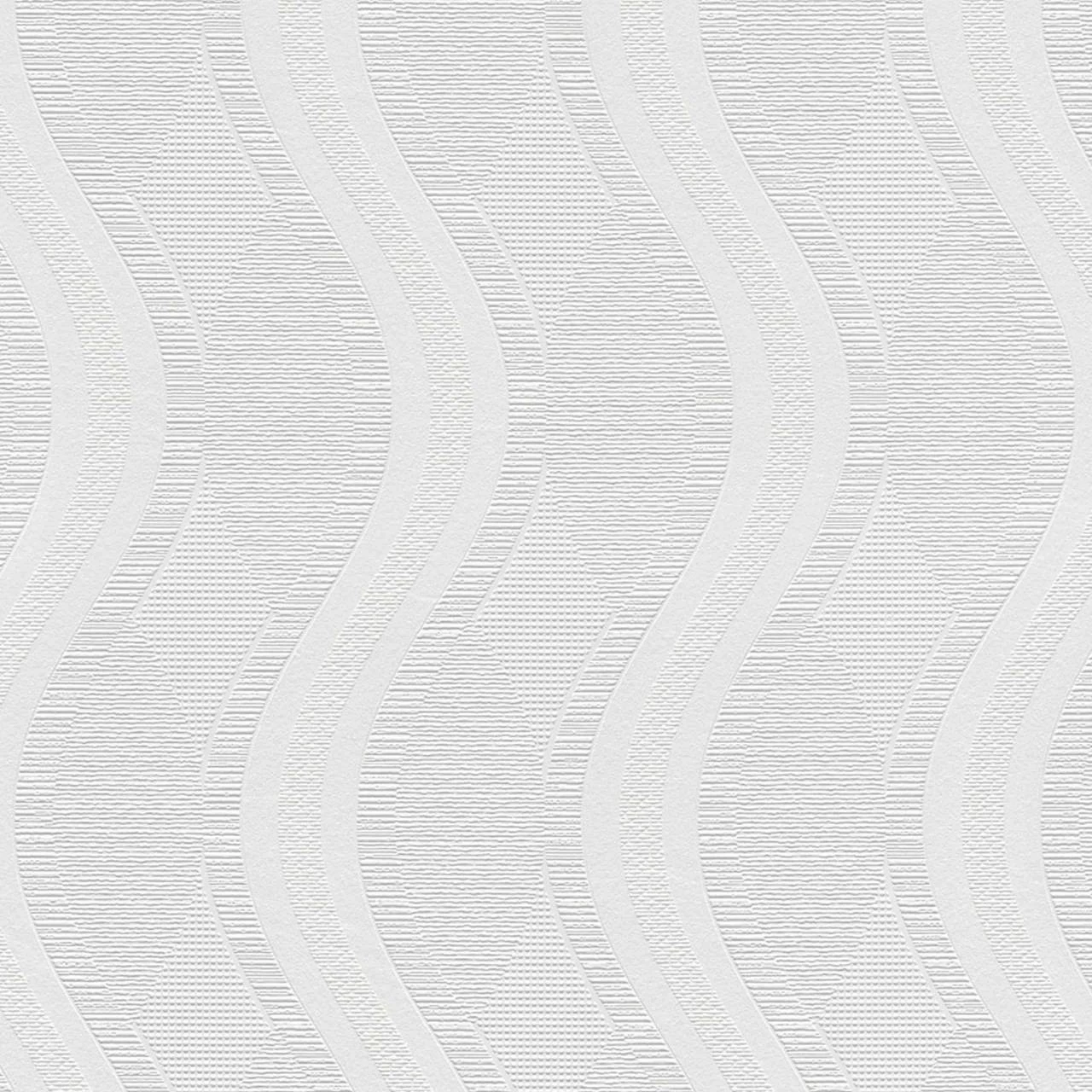 A.S. Creation | Meistervlies | 260512 | Vliestapete Überstreichbar | Wellen | 0.53 X 10.05 M | Weiß 1 A.S. Creation | Meistervlies | 260512 | Vliestapete Überstreichbar | Wellen | 0.53 X 10.05 M | Weiß