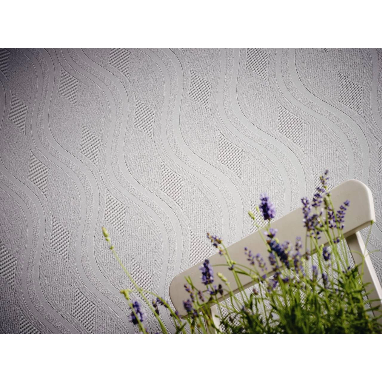 A.S. Creation | Meistervlies | 260512 | Vliestapete Überstreichbar | Wellen | 0.53 X 10.05 M | Weiß 4 A.S. Creation | Meistervlies | 260512 | Vliestapete Überstreichbar | Wellen | 0.53 X 10.05 M | Weiß – Bild 4