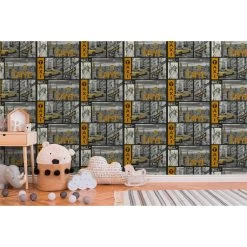 A.S. Creation | Boys & Girls 6 | 300451 | Papiertapete | Muster & Motive | 0.53 X 10.05 M | Schwarz -Boutique-Tapetenladen 300451 4 1280x1280