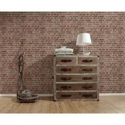 A.S. Creation | Authentic Walls 2 | 302191 | Papiertapete | Steinoptik | 0.53 X 10.05 M | Rot -Boutique-Tapetenladen 302191 8 1280x1280