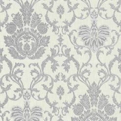 A.S. Creation | Belle Epoque | 339010 | Papiertapete | Blumenoptik | 0.53 X 10.05 M | Grau