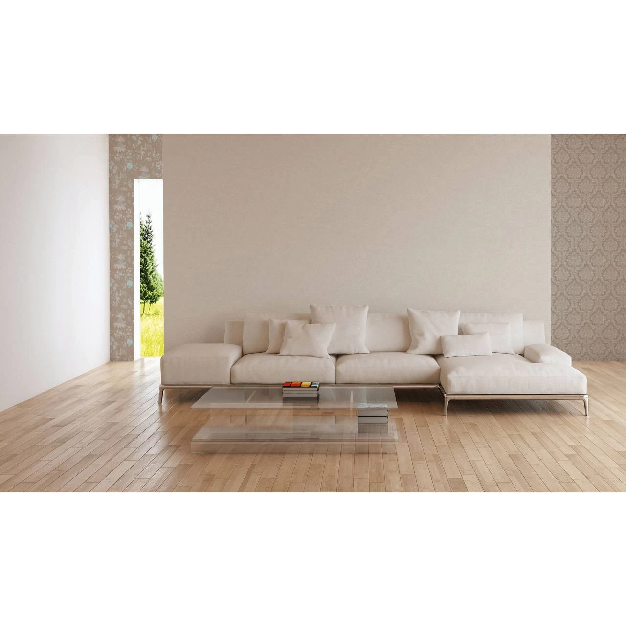 A.S. Creation | Paradise Garden | 367217 | Vliestapete | Einfarbig | 0.53 X 10.05 M | Creme 2 A.S. Creation | Paradise Garden | 367217 | Vliestapete | Einfarbig | 0.53 X 10.05 M | Creme – Bild 2