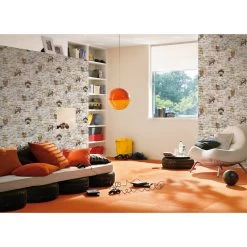 A.S. Creation | Boys & Girls 6 | 369871 | Papiertapete | Steinoptik | 0.53 X 10.05 M | Braun -Boutique-Tapetenladen 369871 2 1280x1280