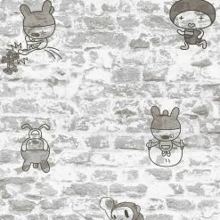 A.S. Creation | Boys & Girls 6 | 369872 | Papiertapete | Steinoptik | 0.53 X 10.05 M | Grau