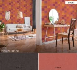 A.S. Creation | New Walls | 374065 | Vliestapete | Vintage | Retro | 0.53 X 10.05 M | Orange -Boutique-Tapetenladen 374065 5 1280x1280