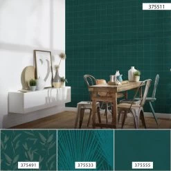 A.S. Creation | New Elegance | 375511 | Vliestapete | Blumenoptik | 0.53 X 10.05 M | Grün -Boutique-Tapetenladen 375511 5 1280x1280