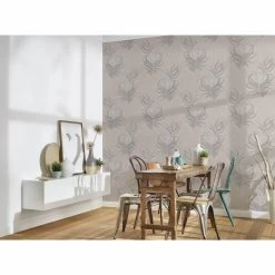 A.S. Creation | Mata Hari | 380092 | Vliestapete | Tiermuster | 0.53 X 10.05 M | Grau | Weiß -Boutique-Tapetenladen 380092 5 1280x1280