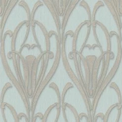 A.S. Creation | Mata Hari | 380912 | Vliestapete | Barock | 0.53 X 10.05 M | Braun | Blau | Türkis