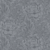 A.S. Creation | Mata Hari | 380924 | Vliestapete | Blumenoptik | 0.53 X 10.05 M | Grau | Anthrazit
