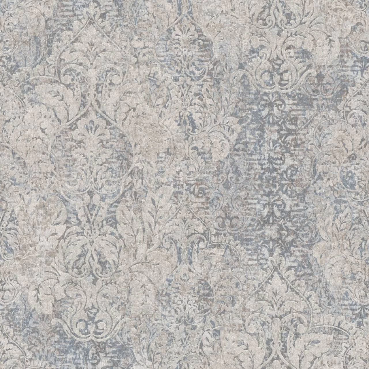 A.S. Creation | Mata Hari | 380931 | Vliestapete | Barock | 0.53 X 10.05 M | Beige | Braun | Blau 1 A.S. Creation | Mata Hari | 380931 | Vliestapete | Barock | 0.53 X 10.05 M | Beige | Braun | Blau