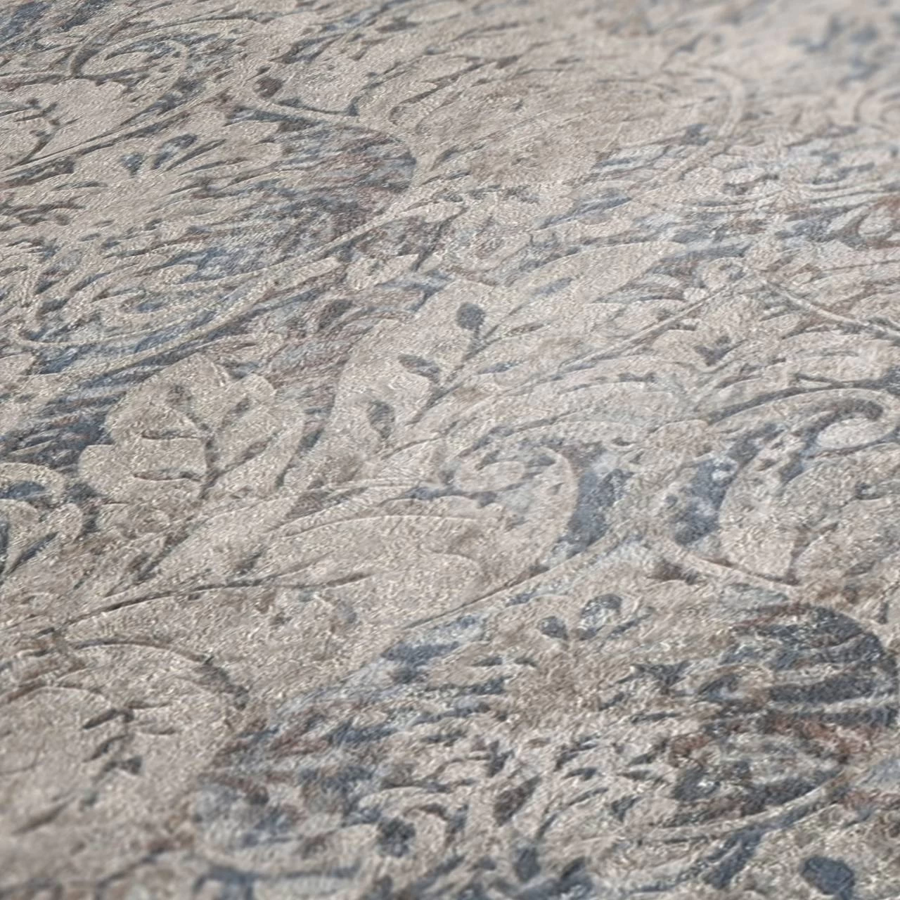 A.S. Creation | Mata Hari | 380931 | Vliestapete | Barock | 0.53 X 10.05 M | Beige | Braun | Blau 4 A.S. Creation | Mata Hari | 380931 | Vliestapete | Barock | 0.53 X 10.05 M | Beige | Braun | Blau – Bild 4