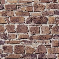 Rasch | Selection | 402612 | Papiertapete | Steinoptik | 0.53 X 10.05 M | Rot