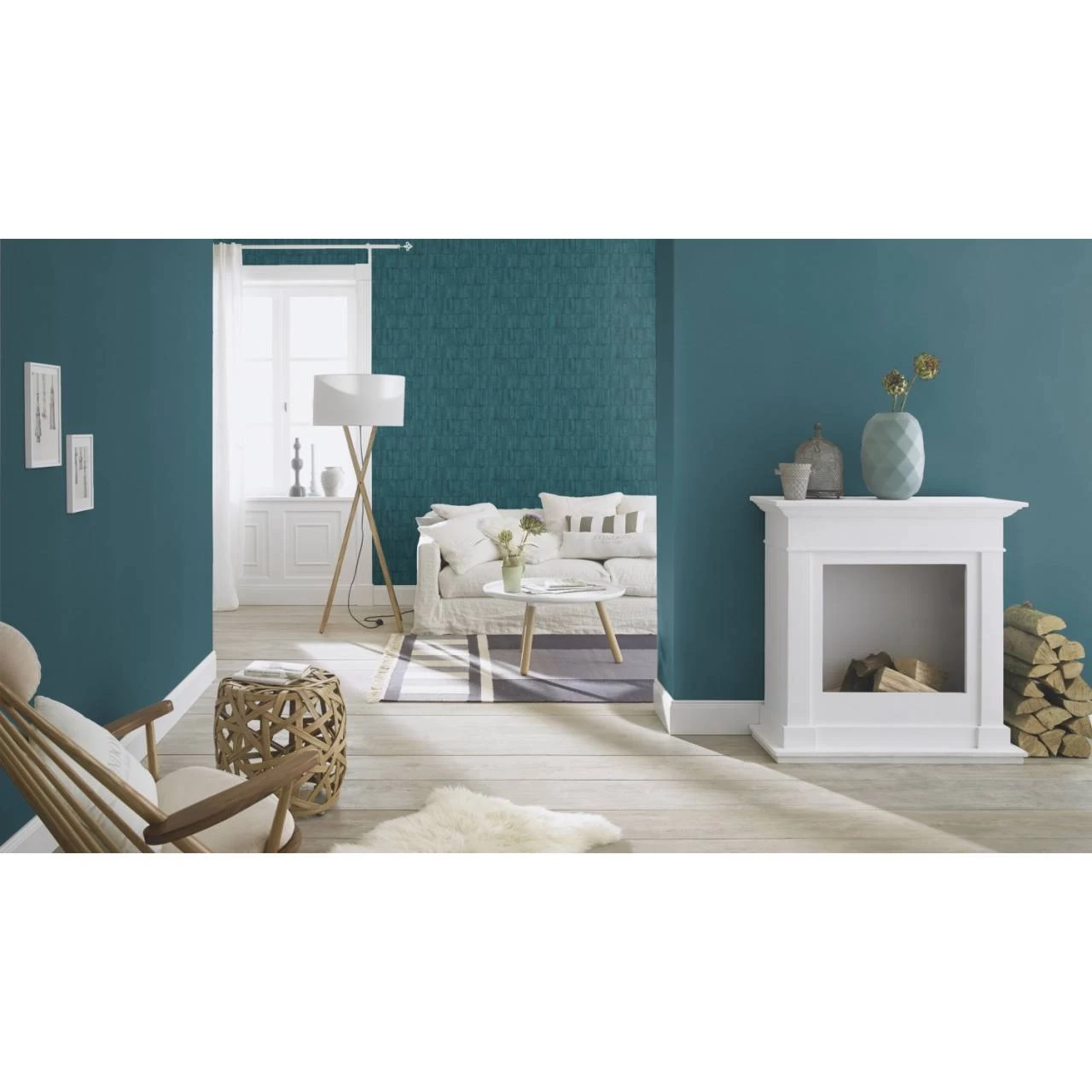 Rasch | Barbara Home Collection III | 560046 | Vliestapete | Einfarbig | 0.53 X 10.05 M | Blau 2 Rasch | Barbara Home Collection III | 560046 | Vliestapete | Einfarbig | 0.53 X 10.05 M | Blau – Bild 2