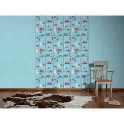 A.S. Creation | Boys & Girls 6 | 936321 | Papiertapete | Muster & Motive | 0.53 X 10.05 M | Blau -Boutique-Tapetenladen 936321 2 1280x1280