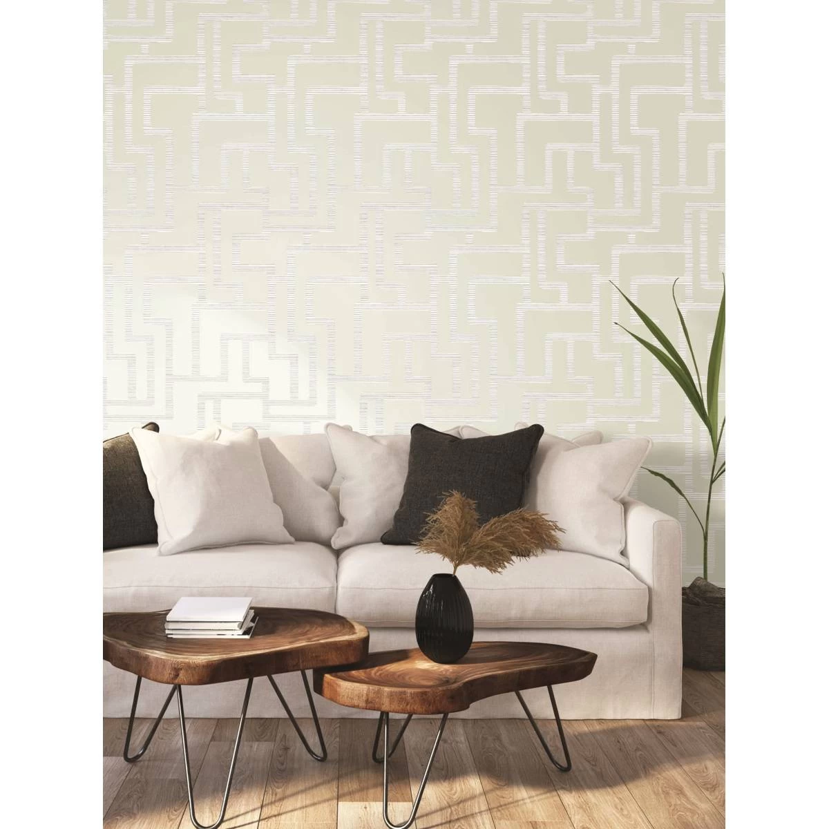 York Wallcoverings | Black And White | BW3832 | Sure Strip Tapete | Geometrisch | 0.52 X 10 M 2 York Wallcoverings | Black And White | BW3832 | Sure Strip Tapete | Geometrisch | 0.52 X 10 M – Bild 2