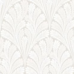 York Wallcoverings | Black And White | BW3952 | Sure Strip Tapete | Blätter | 0.52 X 10 M