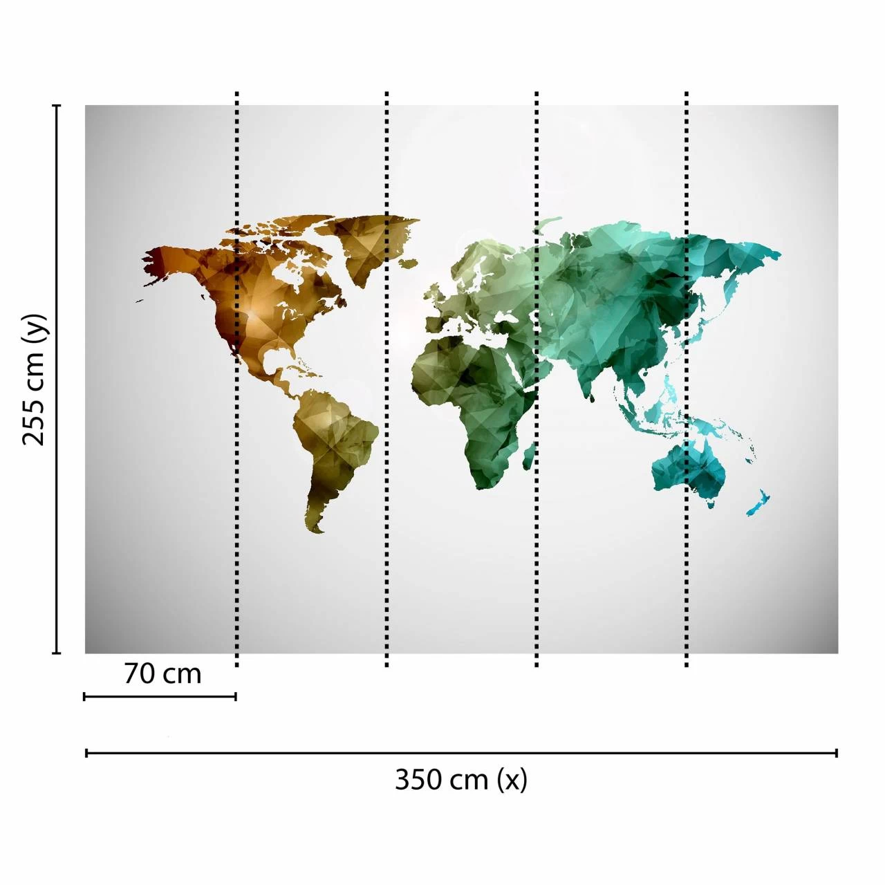 A.S. Creation | Designwalls | DD118706 | Fototapete | Vlies | 350 X 255 Cm | Weltkarte | Bunt 3 A.S. Creation | Designwalls | DD118706 | Fototapete | Vlies | 350 X 255 Cm | Weltkarte | Bunt – Bild 3