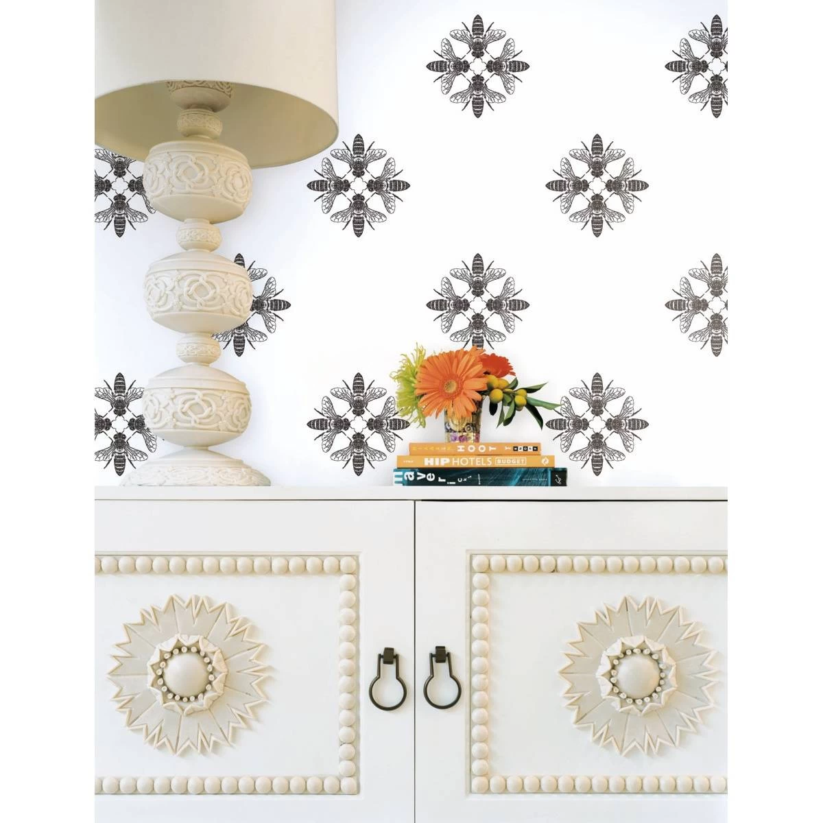 York Wallcoverings | Black And White | ON1643 | Sure Strip Tapete | Tiermuster | 0.52 X 10 M 3 York Wallcoverings | Black And White | ON1643 | Sure Strip Tapete | Tiermuster | 0.52 X 10 M – Bild 3